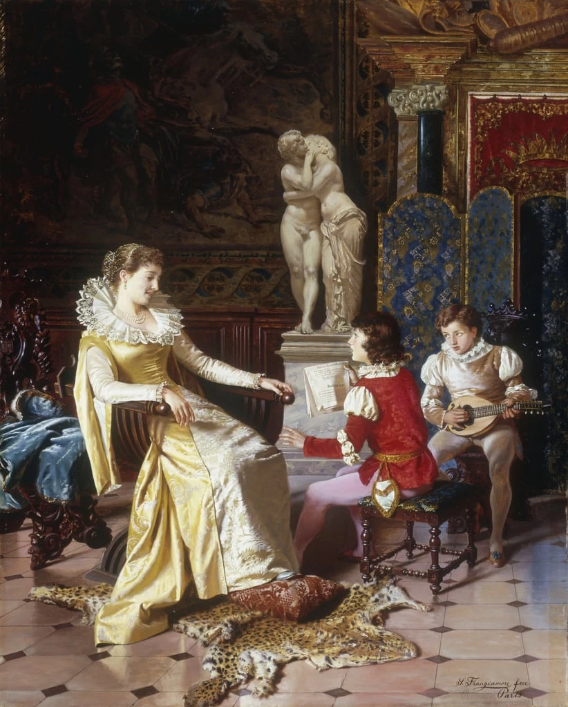 Isabella Orsini ascolta i figli del Tasso, c.1897
